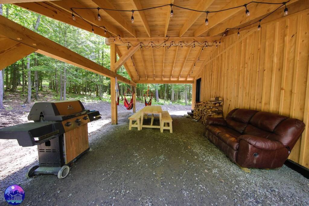 Chalet Deschamps- Spa- Chien Accepte- Nature- Estrie Mansonville Ngoại thất bức ảnh